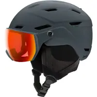 Smith - Casco da sci - Survey Eu Matte Slate / Chromapop Everyday Red Mirror - Taglia 51-55 cm - Grigio