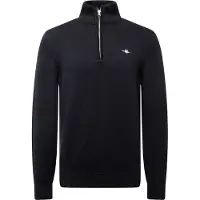 Gant per uomo. 8030170 Maglione di cotone con mezza zip nero (S), Casual