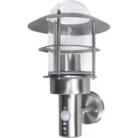 vidaXL Applique da parete in acciaio inox