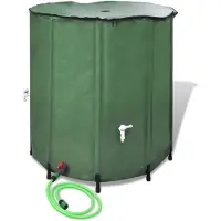 vidaXL Deposito d'acqua Barile per la pioggia Serbatoio d'acqua 500L pieghevole