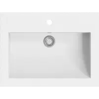 vidaXL Bacino in granito 600×450×120 mm Bianco