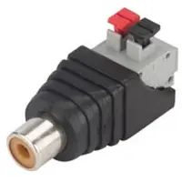 Velleman Presa RCA a terminale a molla a 2 pin - 5 pezzi.