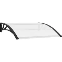 vidaXL Tettoia per porta 120×100 cm PC
