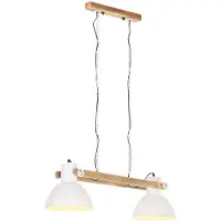 vidaXL Lampada a sospensione in stile industriale 25 W bianco 109 cm E27
