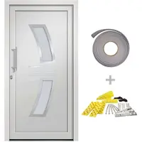 vidaXL Porta d'ingresso bianca 98x208 cm
