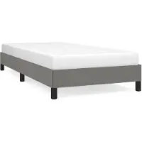 vidaXL Struttura letto senza materasso grigio scuro 80x200 cm tessuto