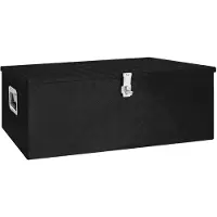 vidaXL Box 100x55x37 cm Alluminio Schwarz