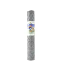 Giardino Rete metallica zincata a maglie esagonali, 13 x 0,7 mm, dimensioni 50 cm x 5 m, per uso in