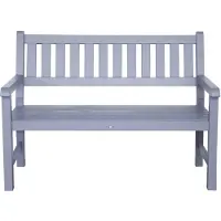 Merkloos Panchina da giardino, panchina da parco SenS-Line garden furniture 125 x 70 x 90 cm Legno grigio