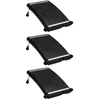 vidaXL Pannelli solari riscaldanti curvi per piscina 3 pezzi 72,5x46 cm