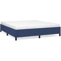 vidaXL Struttura letto senza materasso blu 180x200 cm in tessuto
