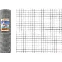 Giardino Rete metallica per recinzioni, zincata. Dimensioni: 12,7 x 0,65 mm x 101 cm x 2,5 m. Per giardini