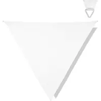 Vonroc Vela ombreggiante triangolare - Premium - ∆ 360 cm - Resistente all'acqua | Bianca
