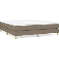 vidaXL Struttura letto senza materasso Taupe 160x200 cm in tessuto