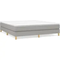 vidaXL Struttura letto senza materasso Tessuto grigio chiaro 160x200 cm