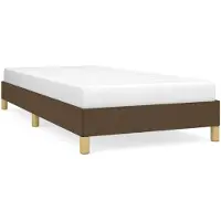 vidaXL Struttura letto senza materasso marrone scuro 80x200 cm tessuto