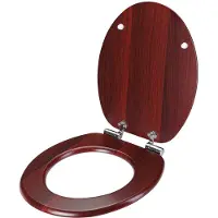 Casaria Copriwater Universale Doppia Chiusura Silenziosa MDF Antibatterico Cerniere Antiruggine