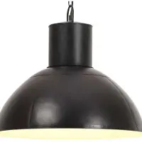 vidaXL Lampada a sospensione 25 W Nero Rotondo 48 cm E27