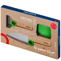 Opinel Le Petit Chef 002577 set di coltelli da cucina, verde
