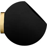 AYTM Vaso da parete Globe, Ø 17 cm, nero, alluminio