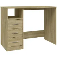 vidaXL Scrivania con cassetti in rovere Sonoma 102x50x76 cm
