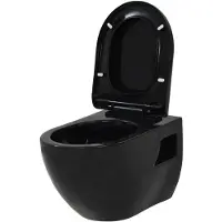 vidaXL Wandtoilettenkeramik nero