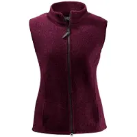 Mufflon Women's Vita Gilet in lana merino Donna (XL, rosso/lilla)