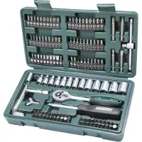 BRÜDER MANNESMANN GREEN LINE M29166 Set di chiavi a bussola e punte 130 pezzi