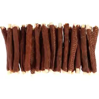 Flamingo Bastoncini Per Cani Avvolti In Pelle Di Coniglio Cruda 350g