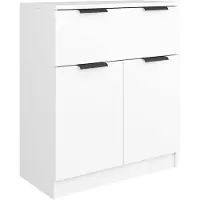 vidaXL Credenza bianca 60x30x70 cm materiale a base di legno