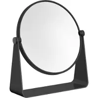 Zack Specchio cosmetico in acciaio inox TARVIS Specchio da bagno Specchio a figura intera nero 40404