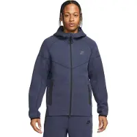 Nike Felpa Leggera Cappuccio Zip Uomo Tech Fleece Full-zip Windrunner Hoodie Obsidian Heather/black