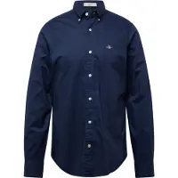 Gant Slim Classic Poplin Shirt Marine Taglia: S | Camicie Casual Outlet | Uomo