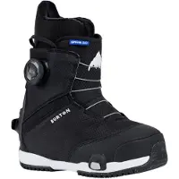 Burton - Scarponi da snowboard - Grom Step On Black - Taglia Bambino 30.5 - Nero