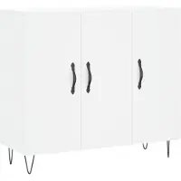 vidaXL Credenza bianca 90x34x80 cm materiale a base di legno