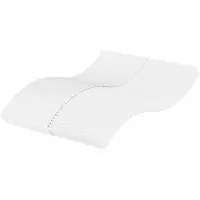vidaXL Materasso in schiuma bianco 140x190 cm livello di rigidità H2 H3