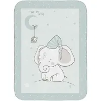 Kikkaboo Coperta Per Neonato Super Morbida Elephant Time 80/110 Cm