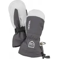 Hestra Kid's Army Leather Heli Ski Mitt Guanti Bambini (6, grigio)