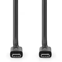 Nedis Ccgb66040bk10 Cavo Usb 4.0 Gen 3x2 Usb-c M-usb-c M 8k A 40 Gbps Nichelato 1 M 240w 60hz