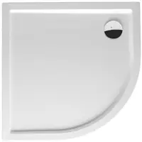 Riho Davos receveurs de douche quart de cercle, écoulement 90mm, avec pieds et tablier, blanc brillant, D002020005, D002020005