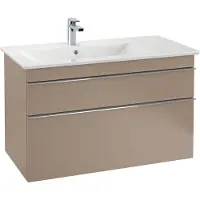 Villeroy & Boch Venticello lavabo armoire, bassin à gauche, 1 trou pour robinet, avec trop-plein, 1000x500mm, 4134L101, 4134L101