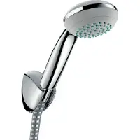 Hansgrohe Crometta 85 Ensemble porte-douche Mono avec flexible de douche 125 cm, chromé, 27576000, 27576000