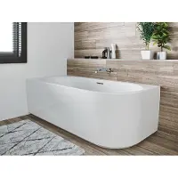 Riho Desire Corner baignoires d'angle, version droite, 184x84x60cm, 230 Betteres, blanc brillant, B087007005, B087007005