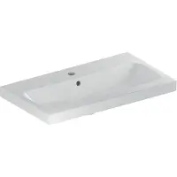 Geberit iCon Light lavabo avec saillie raccourcie, 75 cm x 42 cm, avec trou pour robinetterie, avec trop-plein,501842, 501.842.00.1, 501.842.00.1