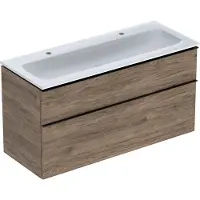Geberit iCon Set lavabo pour meubles avec meuble sous-lavabo, 2 tiroirs, 120x63x48 cm, 502334, 502.338.JR.1, 502.338.JR.1