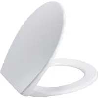 Pressalit Sedile per WC 718, chiusura ammortizzata e sistema di fissaggio rapido, colore bianco
