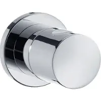 Hansgrohe Absperrventil S Fertigset, mit zylindrischem Griff, verchromt