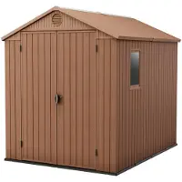 Keter Casetta da giardino Darwin 6x8 - 221 x 244 x 190 cm - marrone