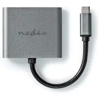 Ginza.se Adattatore Usb Multiporta 2 In 1 Ccgp64670bk01 Usb 3.2 Gen 1 Usb-c M-2x Hdmi Nichelato 0.1 M