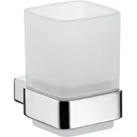 Emco Porte-verre loft, modèle mural, verre cristal satiné, 052000100, 052000100